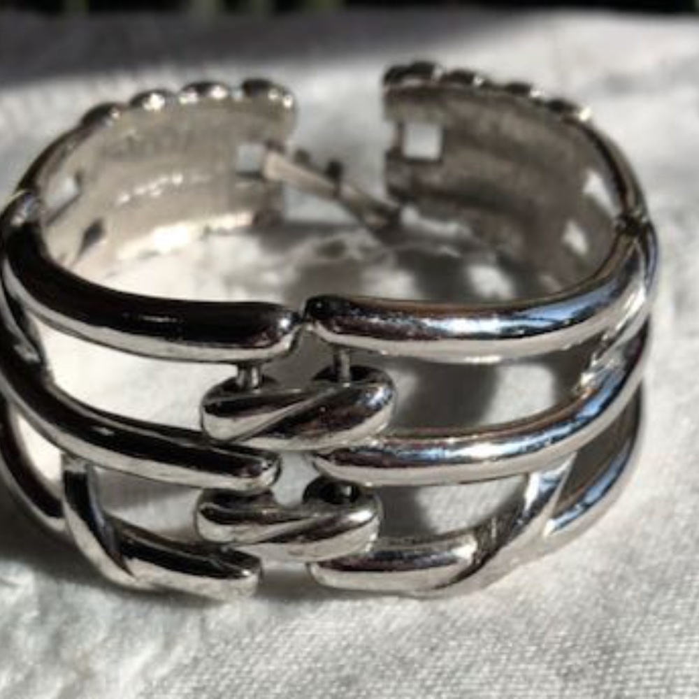 Monet Vintage Silver-tone Link Bracelet